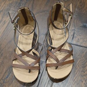 Brown Strappy Sandals
